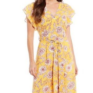 Dillard's Alex Marie Mika Floral Print Tie Front